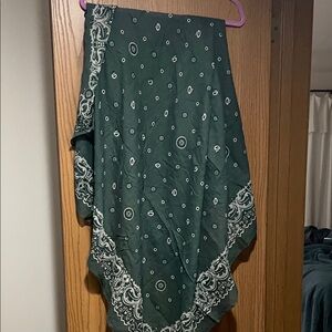 Madewell Green Paisley Scarf